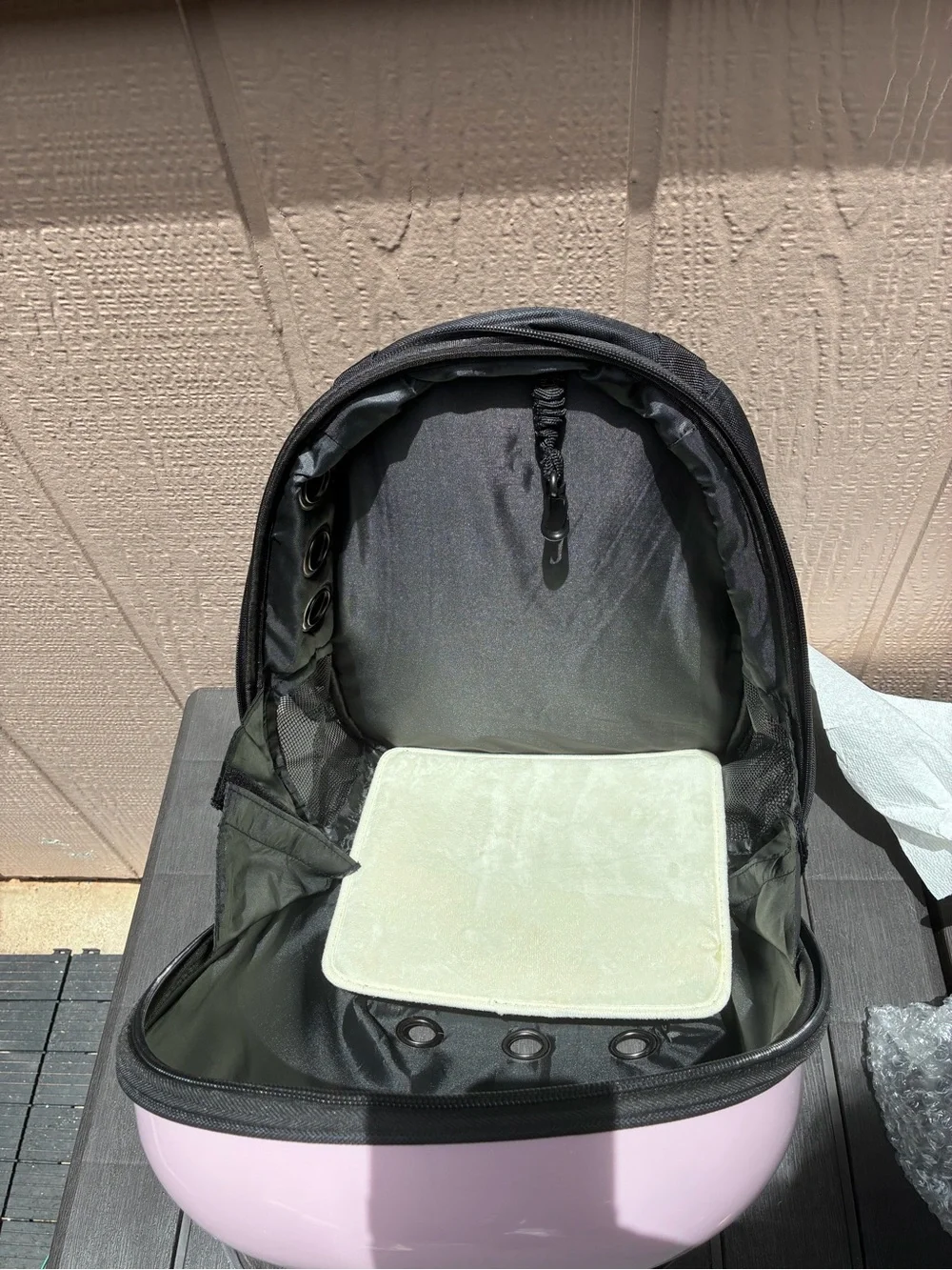 Pink Pet Carrier Backpack & Pet Accessories (XS/S)